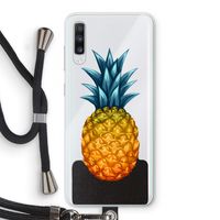 Grote ananas: Samsung Galaxy A70 Transparant Hoesje met koord