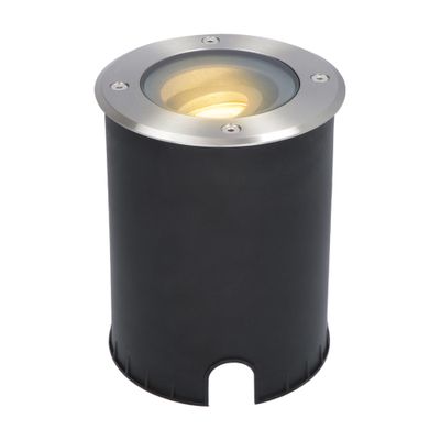 HOFTRONIC™ Lilly dimbare LED Grondspot - Kantelbaar - Overrijdbaar - Rond - RVS - 2700K - 5 Watt - IP67 waterdicht - 3 jaar garantie