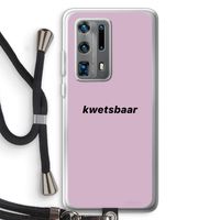 kwetsbaar: Huawei P40 Pro Plus Transparant Hoesje met koord