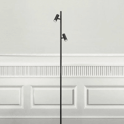 Vloerlamp Zwart LED Verstelbaar Moodmaker Omari 141 cm