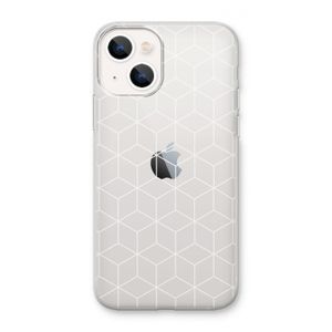 Zwart-witte kubussen: iPhone 13 mini Transparant Hoesje