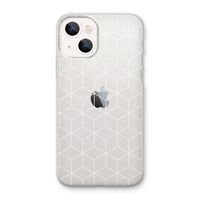 Zwart-witte kubussen: iPhone 13 mini Transparant Hoesje