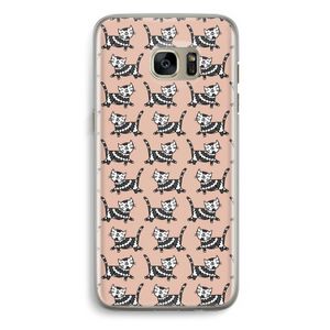 Zwarte poes: Samsung Galaxy S7 Edge Transparant Hoesje