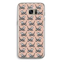 Zwarte poes: Samsung Galaxy S7 Edge Transparant Hoesje