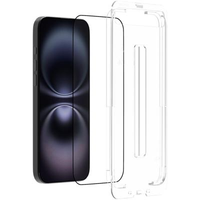 Just in CaseTempered Glass voor Apple iPhone 16 Pro, hulpstuk 1-pack Smartphone screenprotector