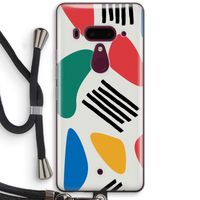 Illustratieve pop 1: HTC U12+ Transparant Hoesje met koord
