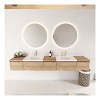 Mondiaz Bukla 240cm badmeubel met module 40 kleur washed oak met 5 lades wastafel dubbel 2 kraangaten kleur talc Mondiaz Bukla 240cm badmeubel met module 40 kleur washed oak met 5 lades wastafel dubbel 2 kraangaten kleur talc