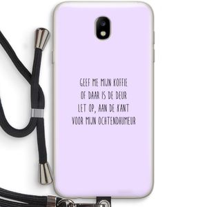Ochtendhumeur: Samsung Galaxy J7 (2017) Transparant Hoesje met koord