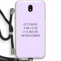 Ochtendhumeur: Samsung Galaxy J7 (2017) Transparant Hoesje met koord