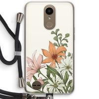 Floral bouquet: LG K10 (2017) Transparant Hoesje met koord