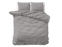 Primaviera Deluxe Uni Satijn Dekbedovertrek Grijs 240 x 200/220 cm