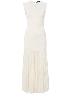 Proenza Schouler robe Niki à effet de transparence - Tons neutres