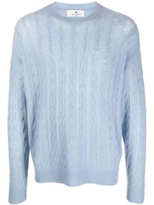 ETRO cashmere cable-knit jumper - Bleu