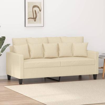 Tweezitsbank 140 cm stof crmekleurig