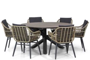 Coco Leonardo/Ancona 150 cm rond dining tuinset 7-delig