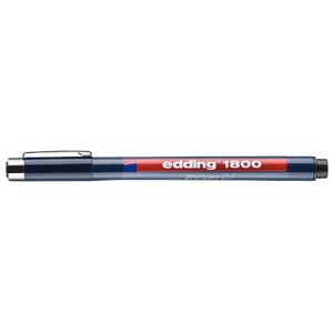 Fineliner edding 1800 zwart 0.7mm