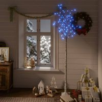 VidaXL Kerstboom wilg met 200 blauwe led&apos;s binnen en buiten 2,2 m