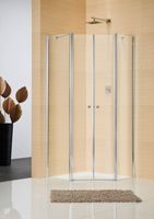 Sealskin Multi-S 4000 Douchecabine Vijfhoekig Gesatineerd Glas 90x195 cm Wit - thumbnail