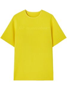 Jil Sander haut à logo en relief - Jaune