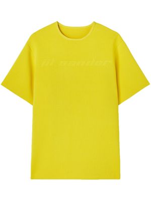 Jil Sander haut à logo en relief - Jaune