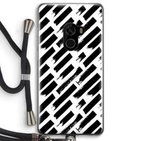 Zwarte vegen: Xiaomi Mi Mix 2 Transparant Hoesje met koord