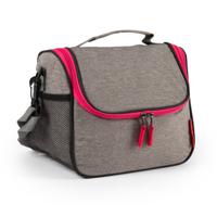 Plasticforte Koeltas/lunchtas Callela - taupe/roze - 6.5 liter - 17 x 26 x 20 cm - strand - lunchtas   -