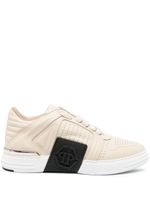 Philipp Plein baskets en cuir - Tons neutres - thumbnail