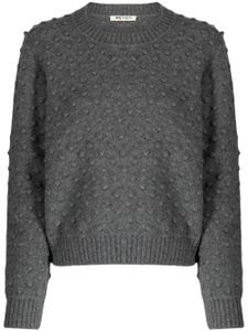 Ports 1961 pull texturé à col rond - Gris