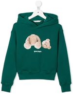 Palm Angels Kids hoodie à logo imprimé - Vert