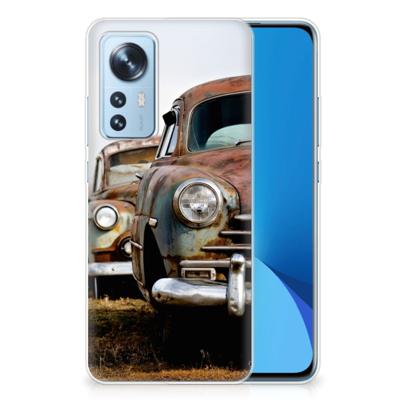 Xiaomi 12 | 12X | Siliconen hoesje | met foto Vintage Auto