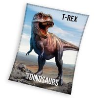 T-Rex fleece plaid 130 x 170 cm - thumbnail