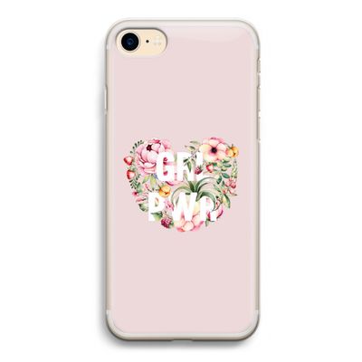 GRL PWR Flower: iPhone 7 Transparant Hoesje
