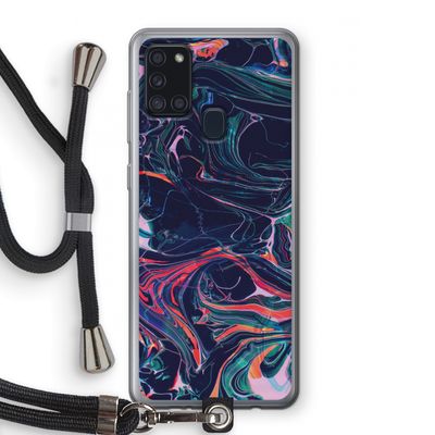 Light Years Beyond: Samsung Galaxy A21s Transparant Hoesje met koord