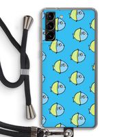 Visjes: Samsung Galaxy S21 Plus Transparant Hoesje met koord