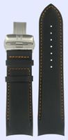 Horlogeband Tissot T600028613 / T600041157 Leder Zwart 24mm