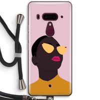 Yellow glasses: HTC U12+ Transparant Hoesje met koord
