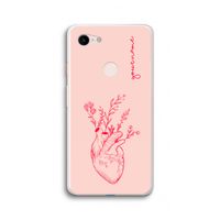 Blooming Heart: Google Pixel 3 XL Transparant Hoesje