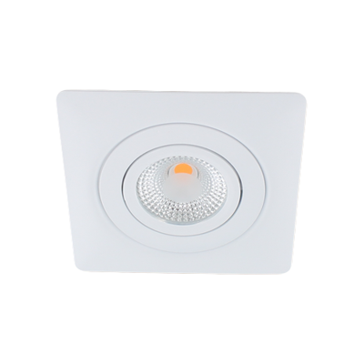 LED spot XL kantelbaar 5Watt vierkant WIT IP65 dimbaar