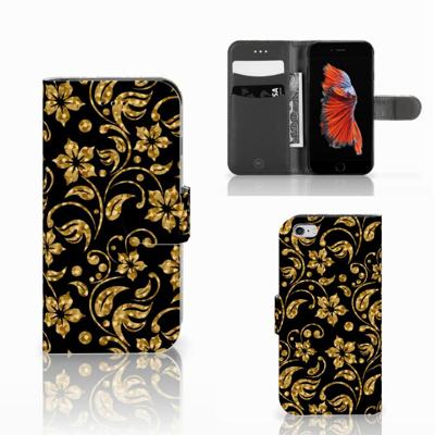 Apple iPhone 6 | 6s Hoesje Gouden Bloemen Apple iPhone 6 | 6s Hoesje Gouden Bloemen