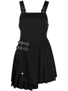 Charles Jeffrey Loverboy robe courte Kilt à motif en jacquard - Noir