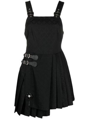 Charles Jeffrey Loverboy robe courte Kilt à motif en jacquard - Noir