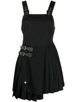 Charles Jeffrey Loverboy robe courte Kilt à motif en jacquard - Noir