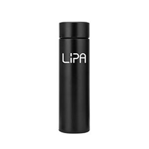 Lipa FT1 thermosfles 0.5l met LED en theefilter display zwart