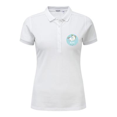 Polo voor dames bedrukken - Wit - XL