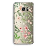 Botanical sweet flower heaven: Samsung Galaxy S7 Edge Transparant Hoesje