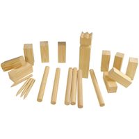 21-delig Kubb-spel set van hout - thumbnail