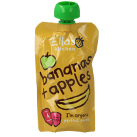 Bananas & apples 4 maand knijpzak bio 120 Gram