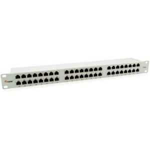 Equip 326349 48-Port Cat.6 Shielded Patch Paneel, Grijs