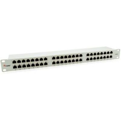 Equip 326349 48-Port Cat.6 Shielded Patch Paneel, Grijs