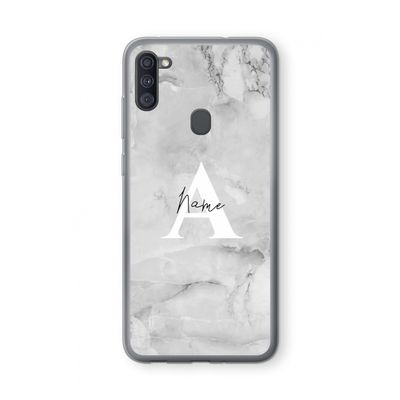 Ivory Marble: Samsung Galaxy A11 Transparant Hoesje